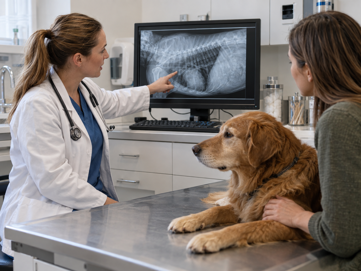 dog cough xray vet